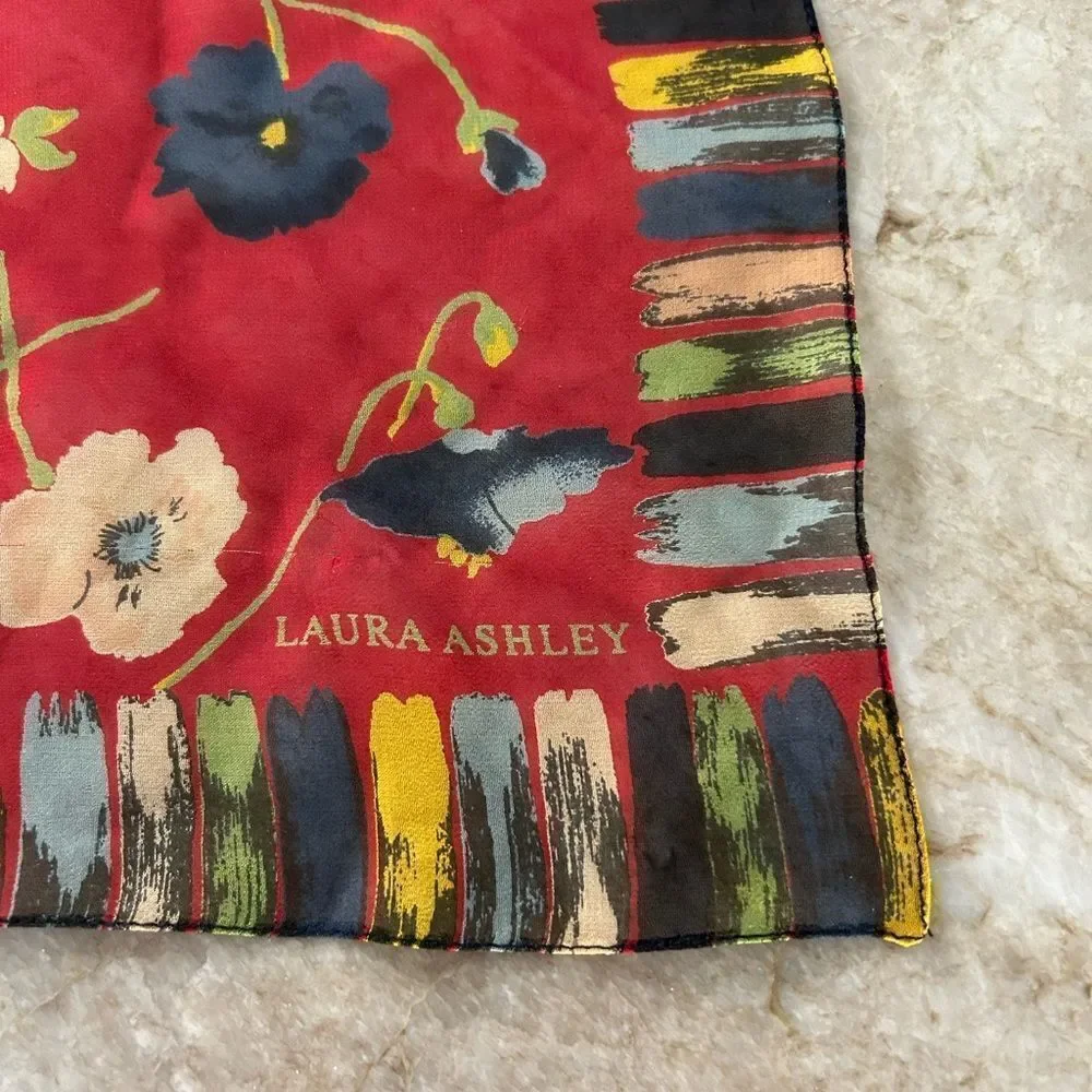 Laura Ashley Silk Scarf